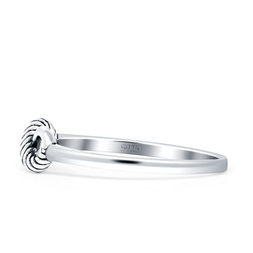 Infinity Rope Oxidized Ring